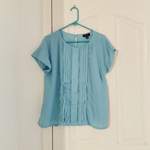 Jason Wu For Target Blue Short Sleeve Blouse